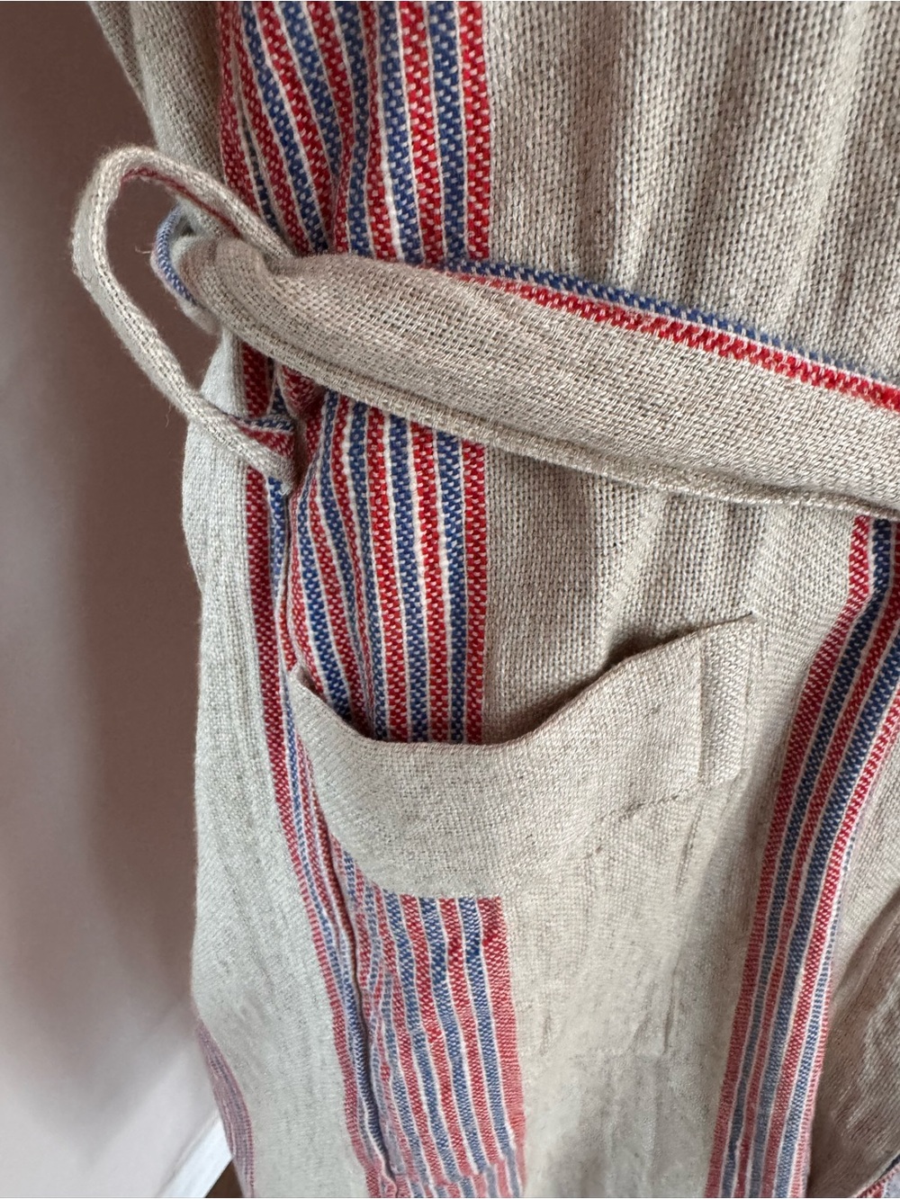 Oddbird Co. M/L Robe Turkish Cotton/Linen Blend - Picture 5 of 6